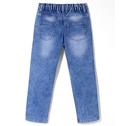 Pine Kids Woven  Full Length Denim Washed Jeans - Blue