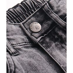 Pine Kids Woven Full Length Solid Denim Jeans - Grey