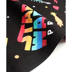 Pine Kids Lucas Cotton Half Sleeves Night Suit Star Wars Printed-Black