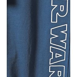 Pine Kids Lucas Single Jersey Knit Half Sleeves Night Suit With Text Print - Blue