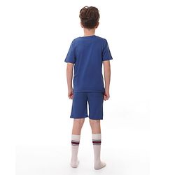 Pine Kids Lucas Cotton Half Sleeves Night Suit With Star Wars Print - Blue