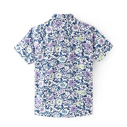 Pine Kids Viscose Woven Half Sleeves Shirt Print - Multicolor
