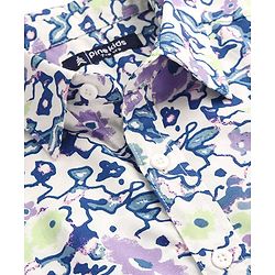 Pine Kids Viscose Woven Half Sleeves Shirt Print - Multicolor