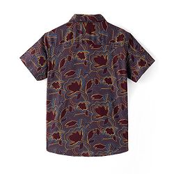 Pine Kids Viscose Woven Half Sleeves Printed Shirt - Multicolor