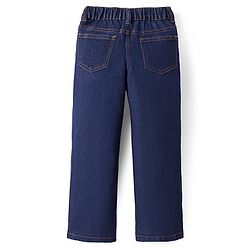Pine Kids Denim Woven Full Length Washed Jeans  -Navy