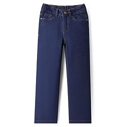 Pine Kids Denim Woven Full Length Washed Jeans  -Navy