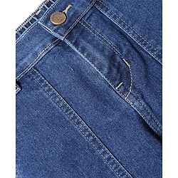 Pine Kids Full Length Washed Denim Jeans with Cargo Pocket - Blue