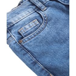 Pine Kids Woven Full Length Washed Denim Jeans - Blue