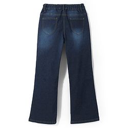 Pine Kids Cotton Rich Full Length Stretchable Denim with Adjustable waist band - BLUE