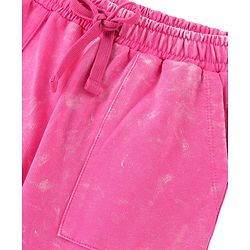 Pine Kids Cotton  Looper Full Length Solid Lounge Pants - Pink