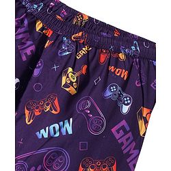 Pine Kids Mid Thigh Swimming Board Shorts Games Print - Multicolour