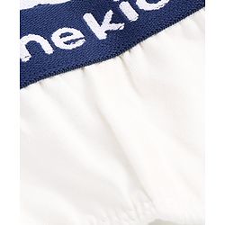 Pine Kids Cotton Lycra Knit Briefs Solid Colour Pack of 3 - White