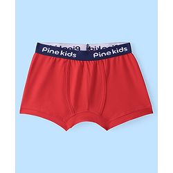 Pine Kids Cotton Lycra Solid Trunks Pack of 3 - ( Color May Vary)