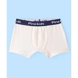 Pine Kids Cotton Lycra Solid Trunks Pack of 3 - ( Color May Vary)