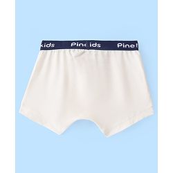 Pine Kids Cotton Lycra Solid Trunks Pack of 3 - ( Color May Vary)