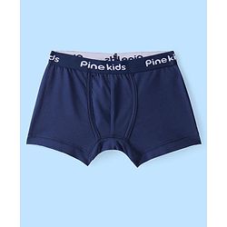 Pine Kids Cotton Lycra Solid Trunks Pack of 3 - ( Color May Vary)
