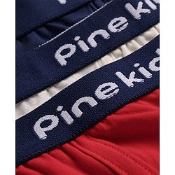 Pine Kids Cotton Lycra Solid Trunks Pack of 3 - ( Color May Vary)