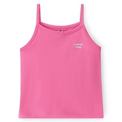 Pine Kids Cotton Lycra Knit Sleeveless Stripes & Text Printed Slips Pack of 3 (Colour & Print May Vary)