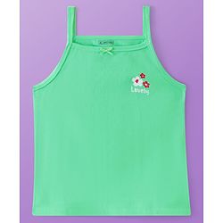 Pine Kids Cotton Lycra Knit Sleeveless Slips Floral & Heart Print Pack Of 3 (Color May Vary)