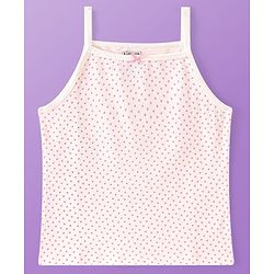 Pine Kids Cotton Lycra Knit Sleeveless Slips Floral & Heart Print Pack Of 3 (Color May Vary)