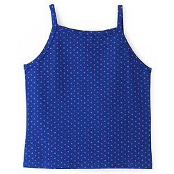 Pine Kids Cotton Lycra Sleeveless  Slips Polka Dots Print Pack of 3 (Color May Vary)