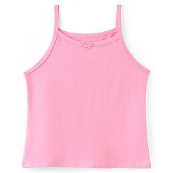 Pine Kids Cotton Lycra Sleeveless Slips Pack of 3 (Color & Print May Vary)