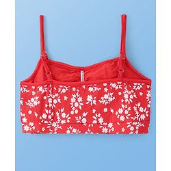 Pine Kids Cotton Sleeveless Bralettes With Floral Print Pack of 3 (Colour May Vary)