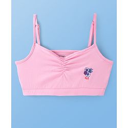 Pine Kids Cotton Sleeveless Bralettes With Floral Print Pack of 3 (Colour May Vary)