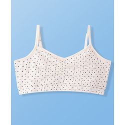 Pine Kids Cotton Sleeveless Bralettes With Floral Print Pack of 3 (Colour May Vary)