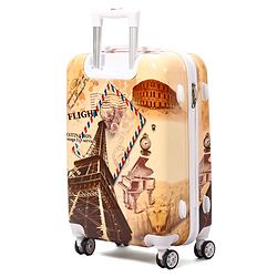 Pine Kids Trolley Luggage Bags Brown - 22 inch