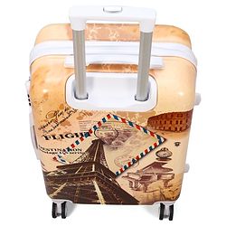 Pine Kids Trolley Luggage Bags Brown - 22 inch