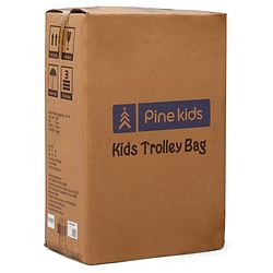 Pine Kids Trolley Luggage Bags Brown - 22 inch
