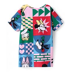 Pine Kids Disney Cotton Knit Half Sleeves T-Shirt with Minnie Mouse Graphics - Multicolor