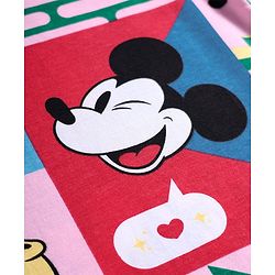 Pine Kids Disney Cotton Knit Half Sleeves T-Shirt with Minnie Mouse Graphics - Multicolor