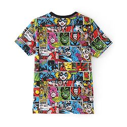 Pine Kids Marvel Cotton Knit Half Sleeves Night Suit With Avengers Comics Print - Multicolor