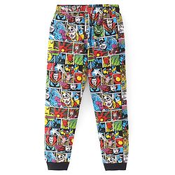 Pine Kids Marvel Cotton Knit Half Sleeves Night Suit With Avengers Comics Print - Multicolor