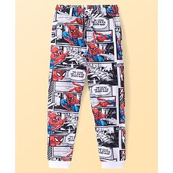 Pine Kids Marvel Single Jersey Knit Half Sleeve Night Suit with Spiderman Print - Multicolor