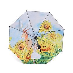 Pine Kids  Umbrella With Flower Design - Multicolor