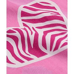 Pine Kids Cotton Knit Full Sleeves Night Suit with Hearts Print - Sachet Pink