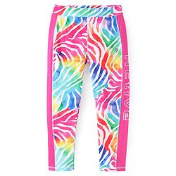 Pine Active Knit Full Length Printed Super Stretch Leggings - Multicolor