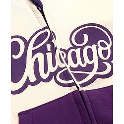 Pine Kids Cotton Knit Full Sleeves Front Open Hooded Sweatjacket with Text Print & Kangaroo Pockets - Purple