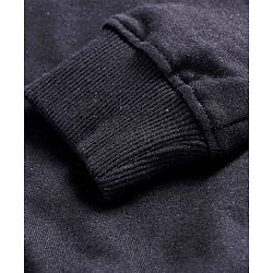 Pine Kids Cotton Knit Full Sleeves Sweatshirt with Text Print - Jet Black