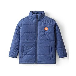 Pine Kids Full Sleeves Solid Puffer Jacket - Teal Blue