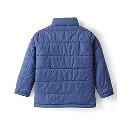 Pine Kids Full Sleeves Solid Puffer Jacket - Teal Blue