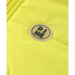 Pine Kids Sleevless Padded Hooded Jacket with Solid Colour - Lemon