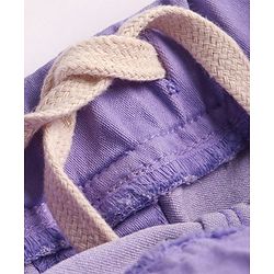 Pine Kids Woven Full Length Solid Denim Jeggings - Violet