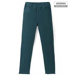 Pine Kids Denim Full Length Solid Jegggins - Teal Blue