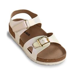 Pine Kids Sandals with Velcro Closure - Beige