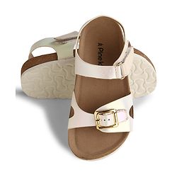 Pine Kids Sandals with Velcro Closure - Beige