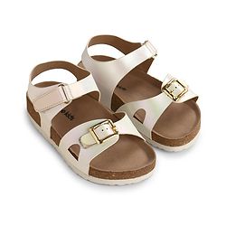 Pine Kids Sandals with Velcro Closure - Beige